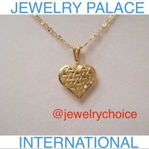 🆕14K Gold Filled Filigree Heart Pendant